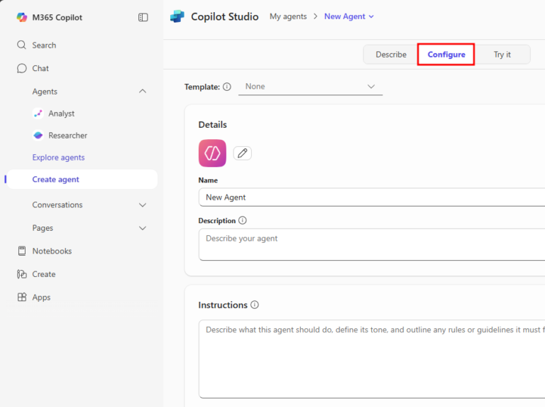 Use Agent Templates in Microsoft Copilot Studio – Tech Hub