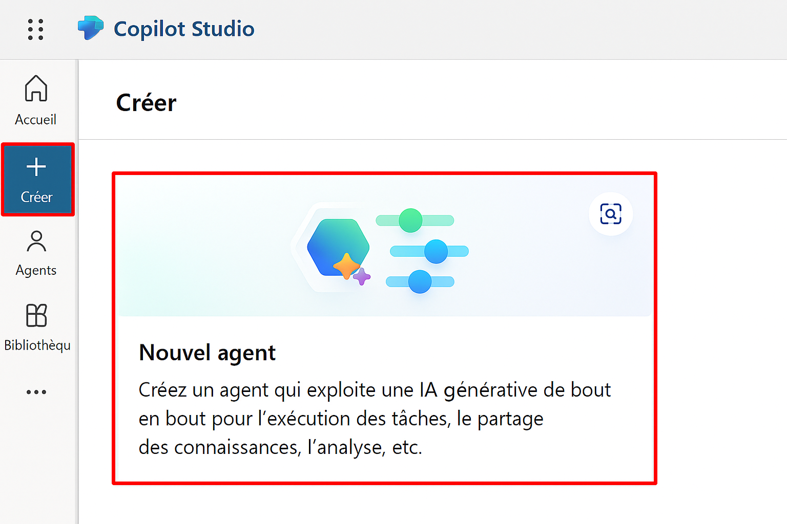Créer des agents et travailler avec l’interface Microsoft Copilot ...