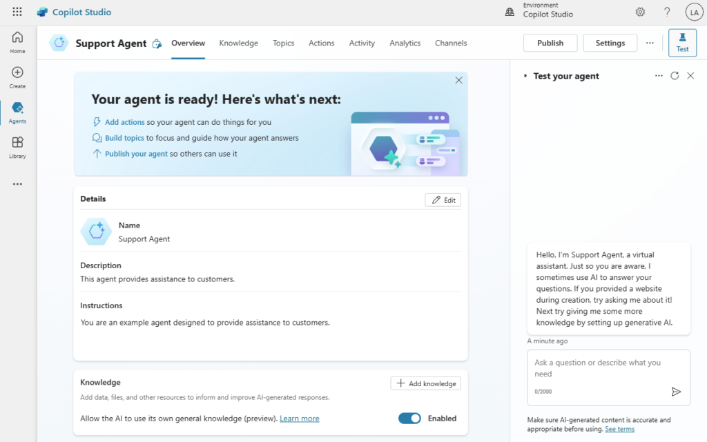 Create Agents And Work With The Microsoft Copilot Studio Interface Create Agents And Work With The Microsoft Copilot Studio Interface
