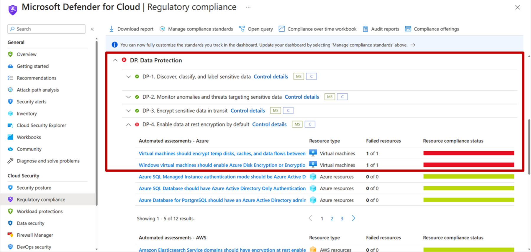 Microsoft Cloud Security Benchmark dans Defender for Cloud – Tech Hub